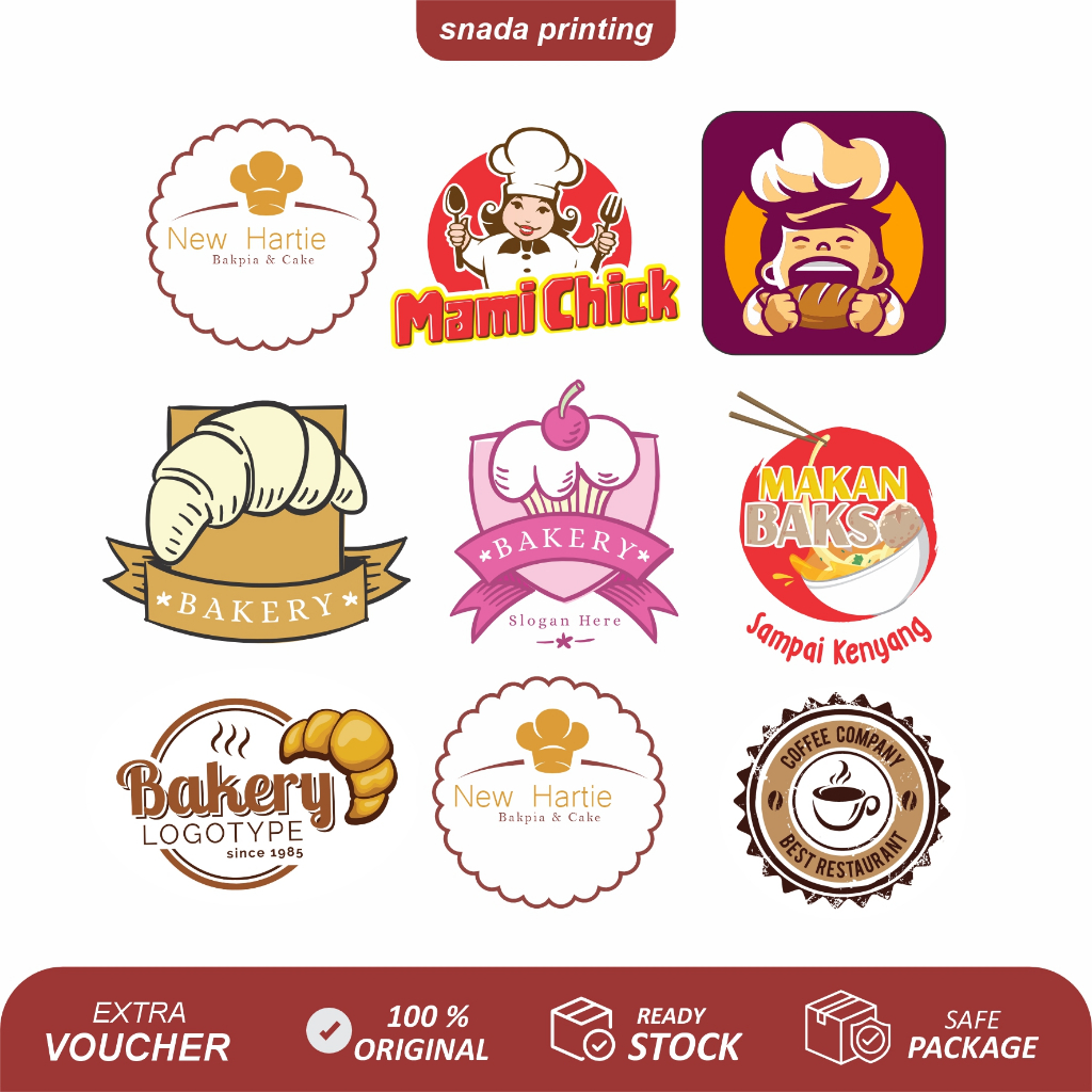 

CETAK STIKER CROMO LABEL PRODUK A3+ - FULL COLOUR + CUTTING