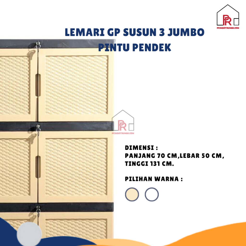 Lemari PH Susun 3 & Susun 4 Premium Black Rotan2 Jumbo Gunplast / Lemari Plastik Susun 3 & 4 Jumbo /