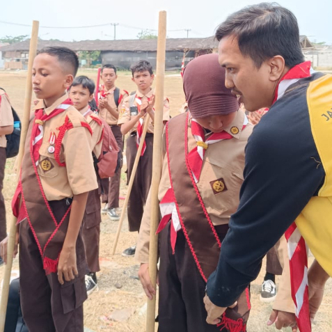 Selempang tetampan TKK Pramuka Siaga Penggalang Penegak