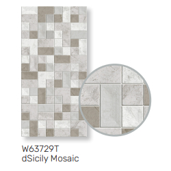 KERAMIK GLOSSY MOTIF dsicily mosaic UKURAN 30X60  ROMAN KERAMIK KUALITAS 1 GRADE A KERAMIK UNTUK LAN