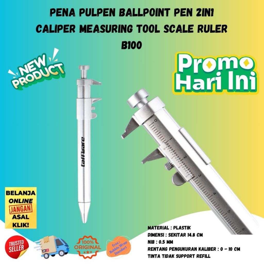 

Pen Pena Ballpoint Bolpen Measuring Tool Scale Ruler - Vernier Caliper