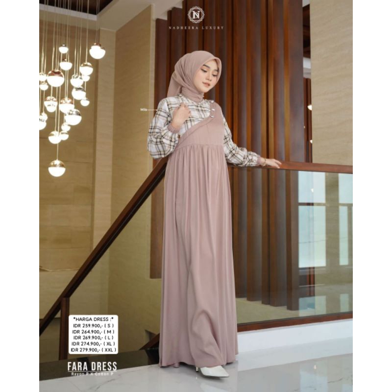 GAMIS NADHEERA LUXURY FARA DRESS TERBARU 2024
