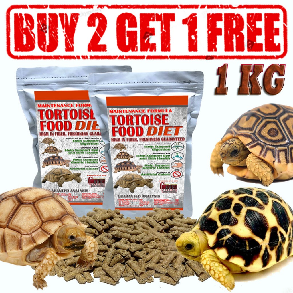 1KG PELET DIET TORTOISE MAKANAN KURA DARAT SULCATA PARDALIS ALDABRA YNIPHORA RADIATA PAKAN KURAKURA 