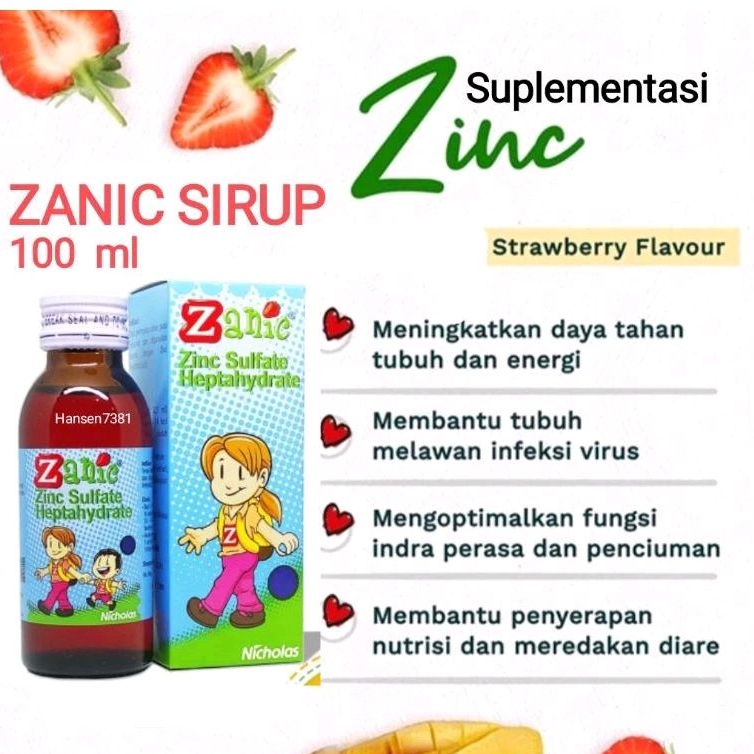 Zanic 100 ml Sirup Zinc aman untuk bayi dan anak cegah diare