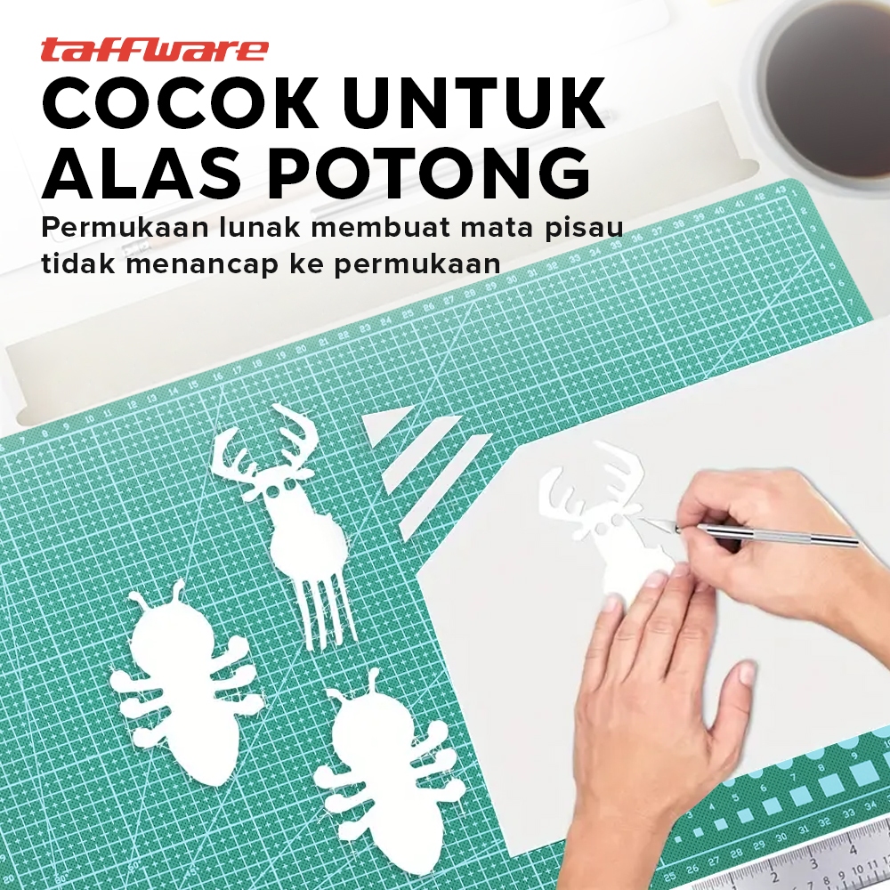 

Cutting Matt/ Alas Potong Ukir Kertas / Alas Potong Kertas ( Cutting Mat ) A3, A2, A1 Bahan PVC, Double-Side, Self Healing untuk potong kertas / Alas Potong Kertas Cutting Mat Serba Guna / A1/A2/A3 Cutting Mat/PVC Cutting Mat Cutting Mat Dua Sisi Alat