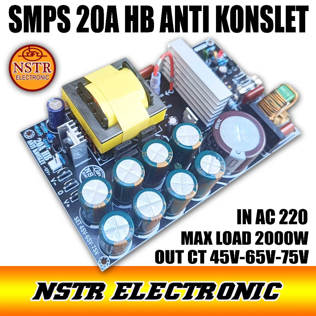 smps 20a hallbridge set 45v 65v 75v anti konslet