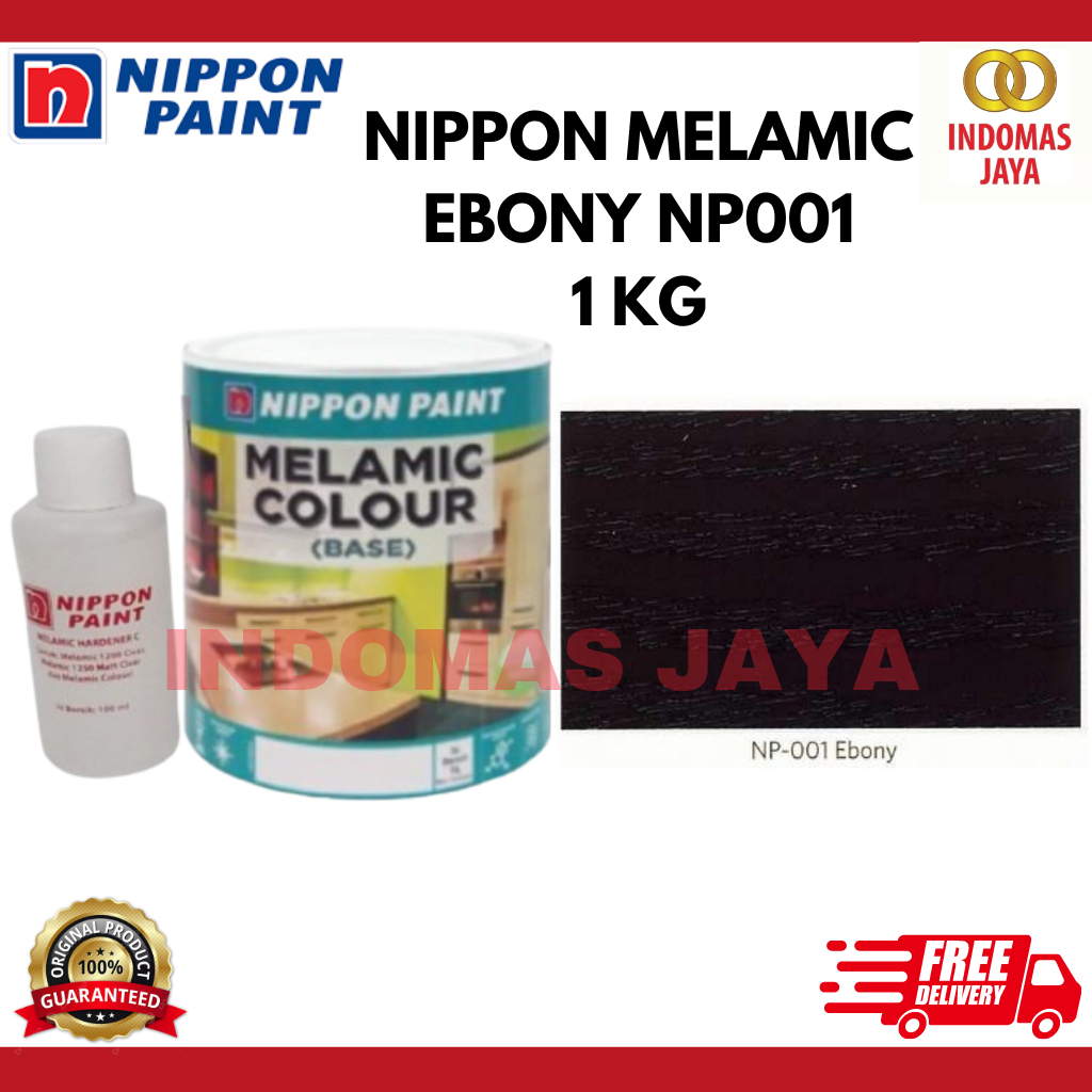 CAT KAYU NIPPON PAINT MELAMIC NP001 EBONY 1KG