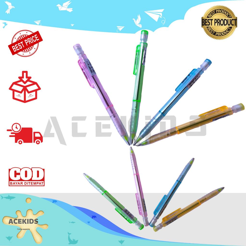 

1 Buah Pensil Mekanik Joyko MP15 Pensil Mekanik 0.5mm Pensil Mekanik Transparan - MP15PAK