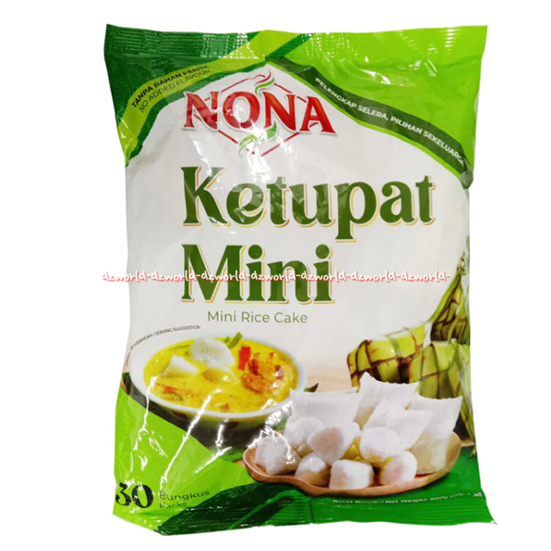 

Nona Ketupat Mini Isi 30bungkus Satayrice Ketupat Mini Instan Cara Membuat Ketupat Instan Praktis Siap Saji Mini Satay Rice Cake 30pcs