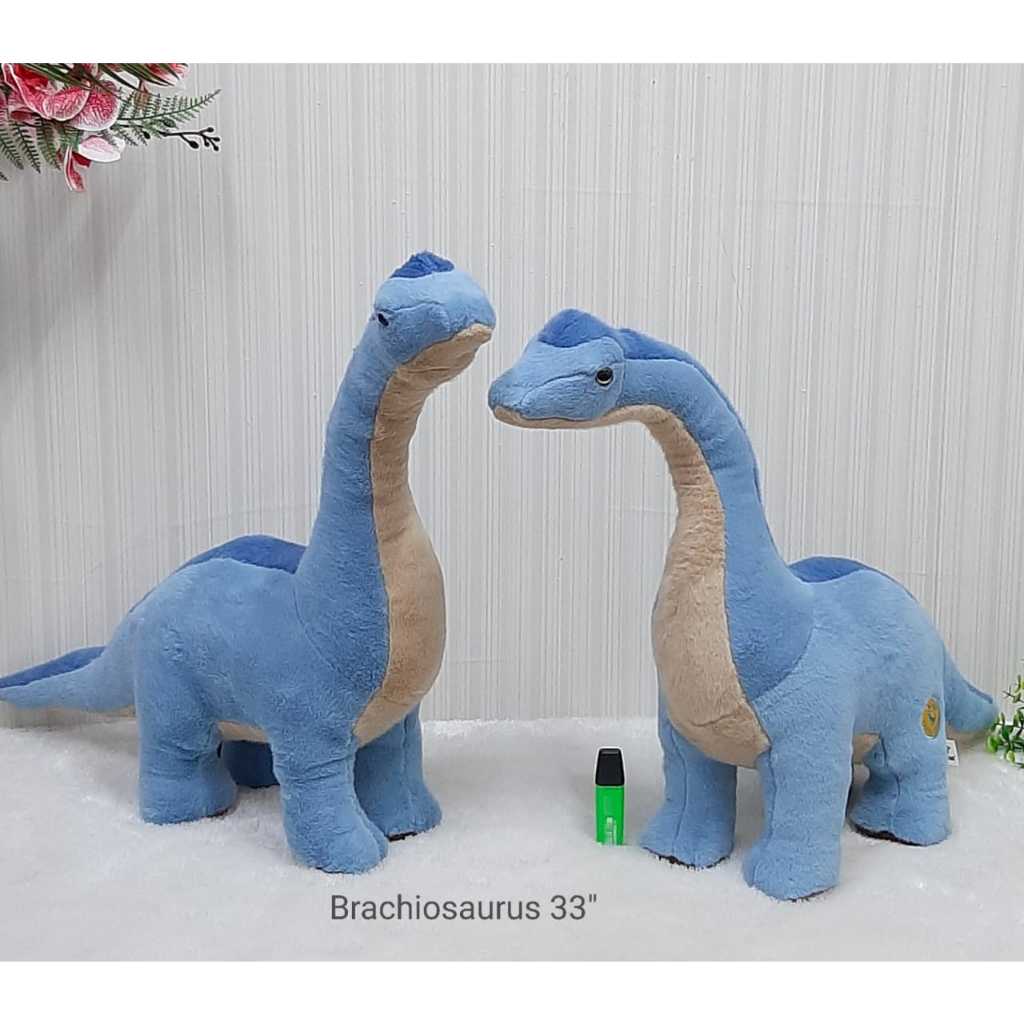 Boneka Dinosaurus Jurasic Park Parasaurolophus Brachiosaurus 55cm kado anak hadiah kekasih ultah