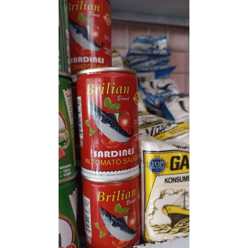 

Ikan sarden Brilian!!! ikan sarden kaleng ikan sarden kemasan ikan sarden siap saji ikan sarden 60 g