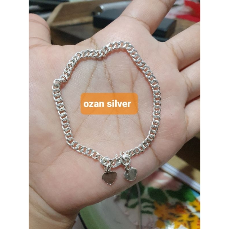 gelang perak rantai/anyam