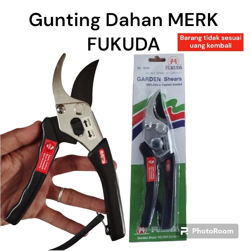 Gunting Dahan Fukuda Gunting Ranting Bunga Tanaman FUKUDA 808