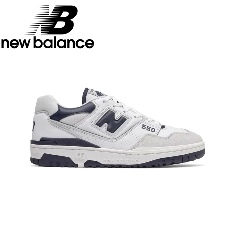 New Balance 550 White Navy 100% Original BNIB Sneakers Casual Pria Wanita Sepatu Ori Murah Sepatu Ne