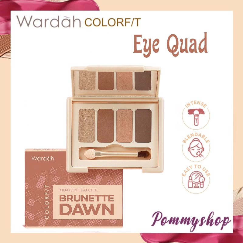 Wardah Colorfit Quad Eye Pallete - Eyeshadow 4in1