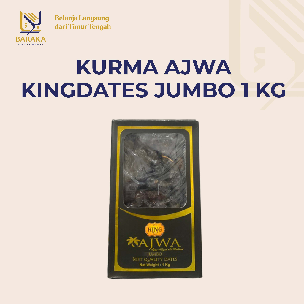 

Kurma Ajwa Kingdates Jumbo 1kg