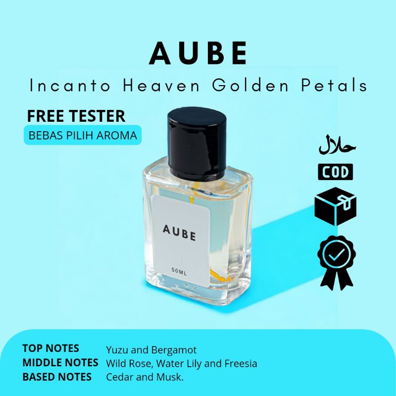 Salvatore Ferragamo - Incanto Heaven Golden Petals 50ML Eau De Parfum Aube Inspired Parfume Minyak W