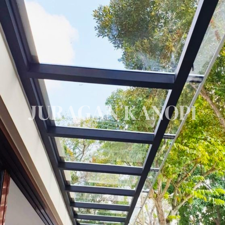 Kanopi SolarFlat 3mm - Atap SolarTuff Flat - Solid Polycarbonate Sheet murah minimalis