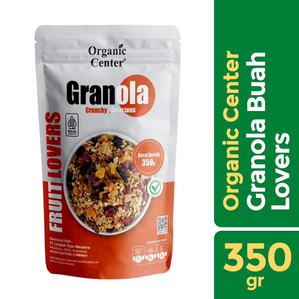 

Organic Center - Granola Fruit Lover 350gr - Cemilan Diet