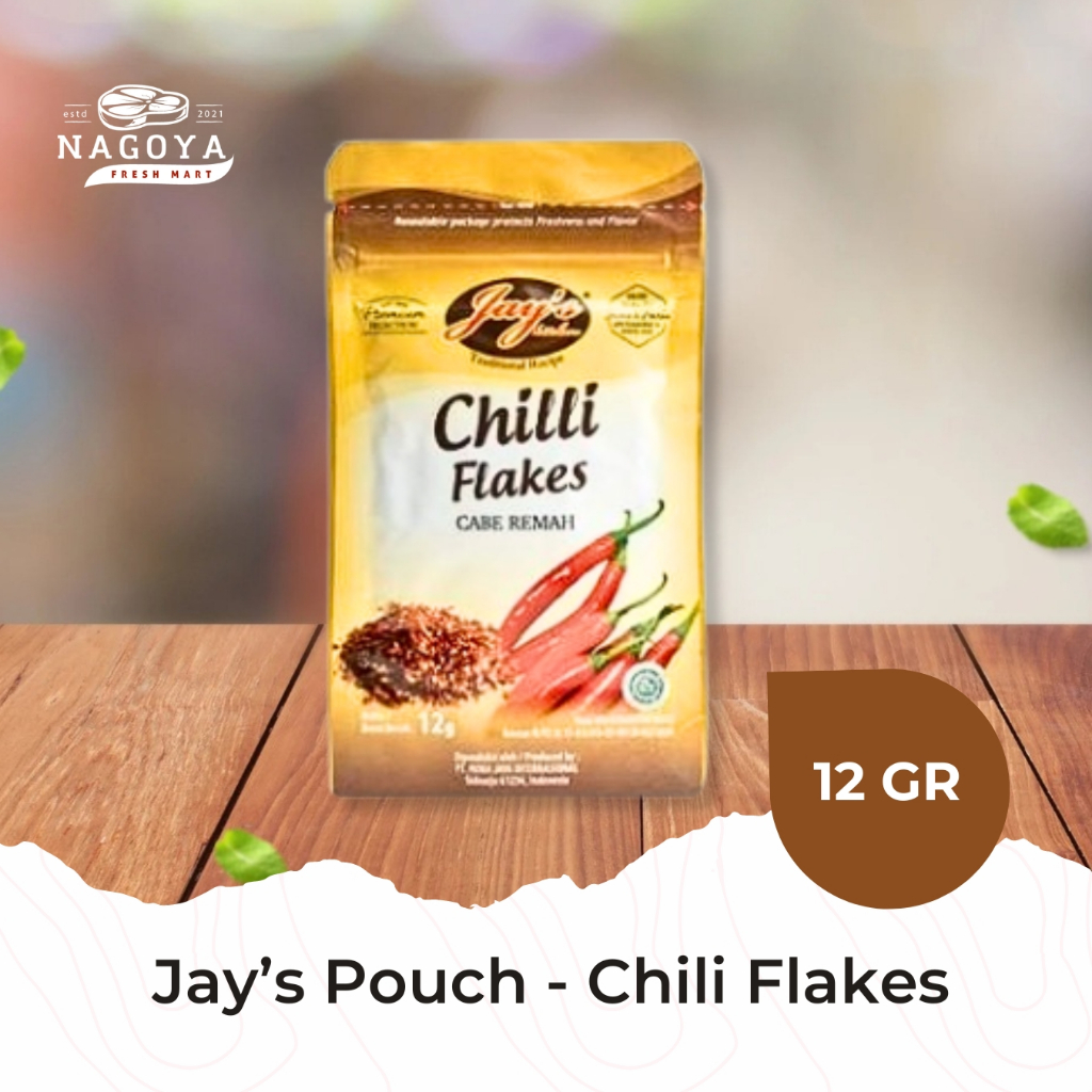 

Jay's Chilli Flakes Pouch - Bubuk Cabe 12 GR | Grill Master