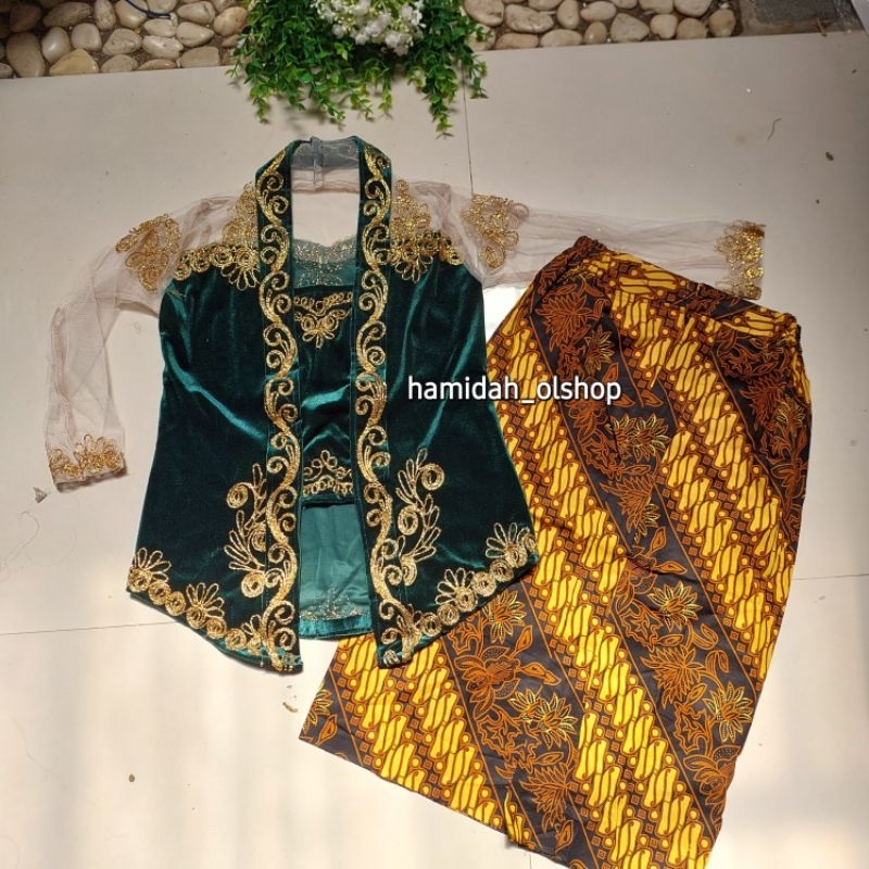Set Kebaya Kutubaru Tile Modern Anak