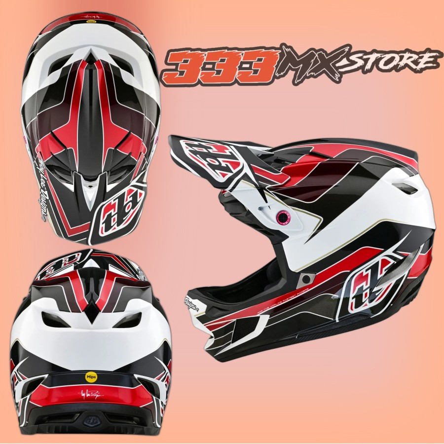 Helm TLD D4 Polyacrylite Block Charcoal Red Helm TLD D4 Mips Original