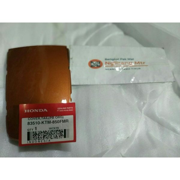 tutup body belakang supra 125 oranye kuning tembaga kode part 83510 ktm 850fmr