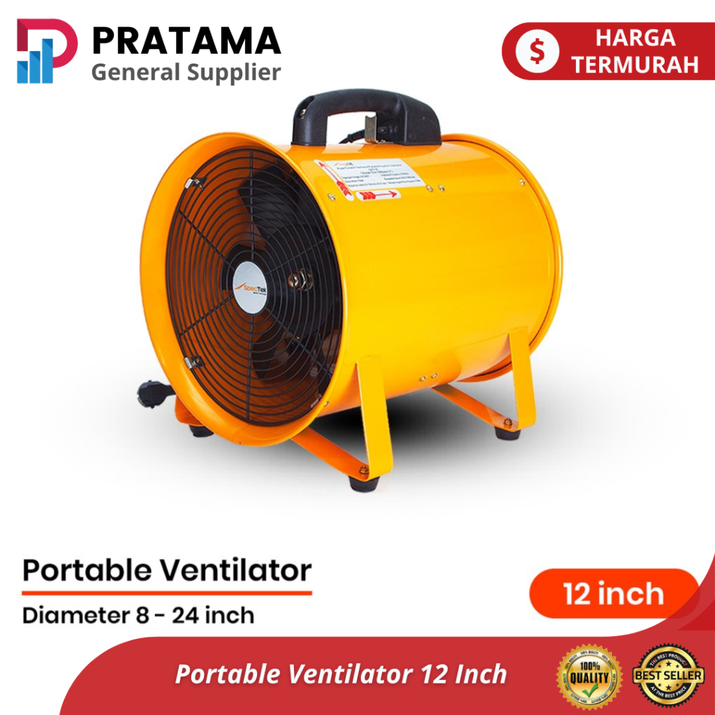 Portable Fan Ventilator / Exhaust 12 Inch Kipas Blower Industri  surabaya