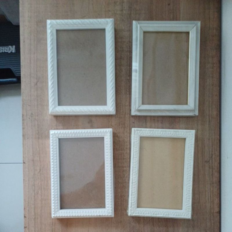 Pigura frame foto 4r putih 10x15