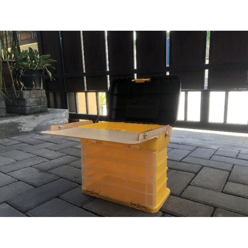 meja akrilik box tamiya
