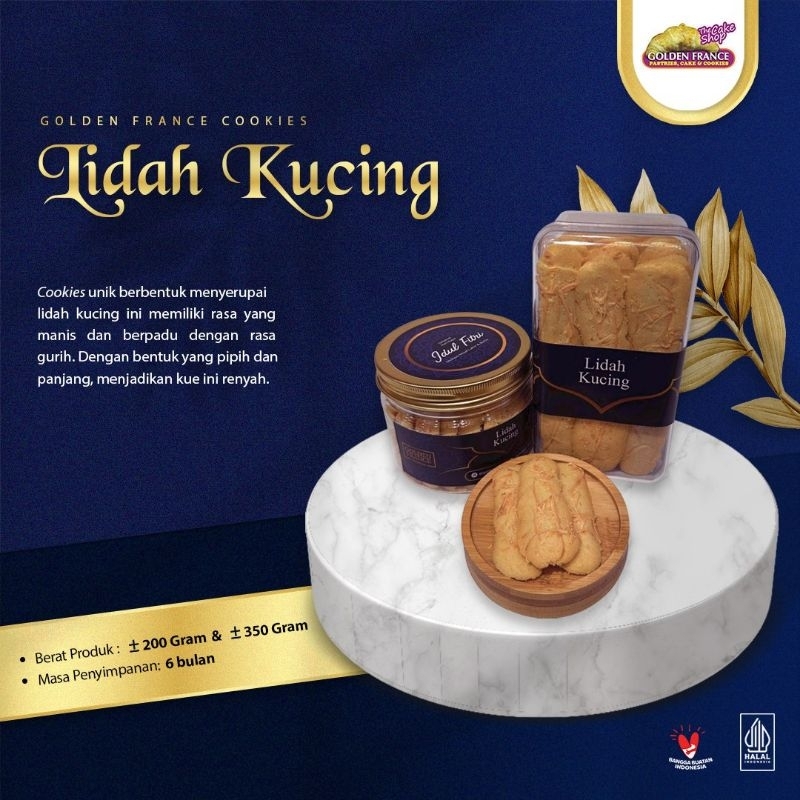 

LIDAH KUCING PREMIUM KUE KERING COOKIES LEBARAN