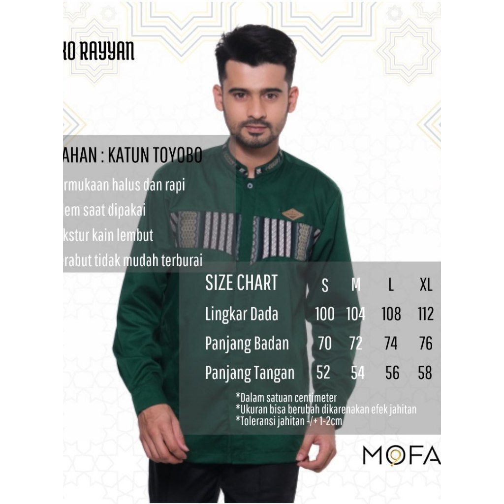 Koko Rayyan by Mofast indonesia baju muslim pria dewasa