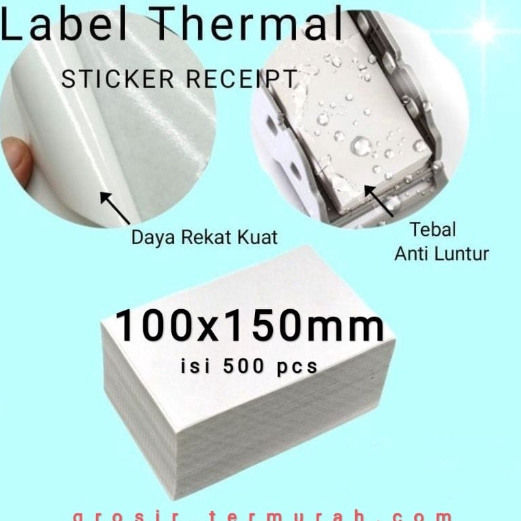 

PCF599 C6369 Kertas Thermal Label Lipat Barcode 1x15 A6 Isi 5 Pcs