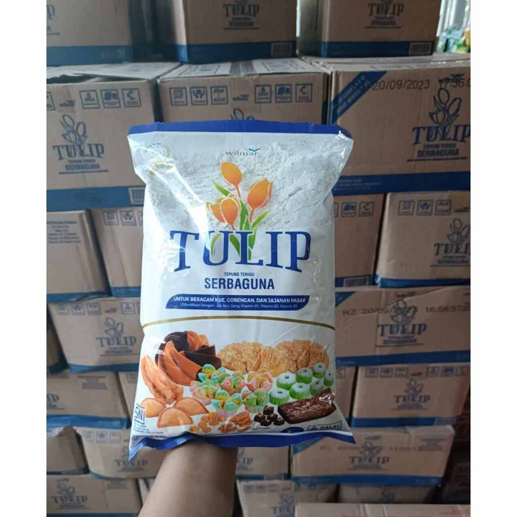 

Terigu Tulip Tepung Terigu SerbaGuna Kemasan 1kg Bisa Bayar DiRumah (COD)