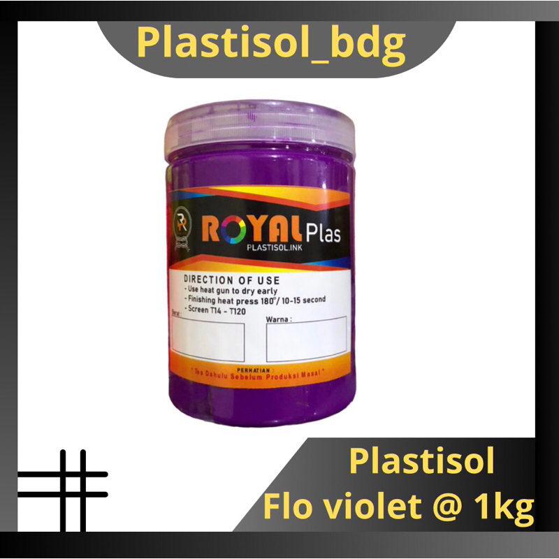 

Tinta Plastisol Flo Violet @ 1kg Royalplas