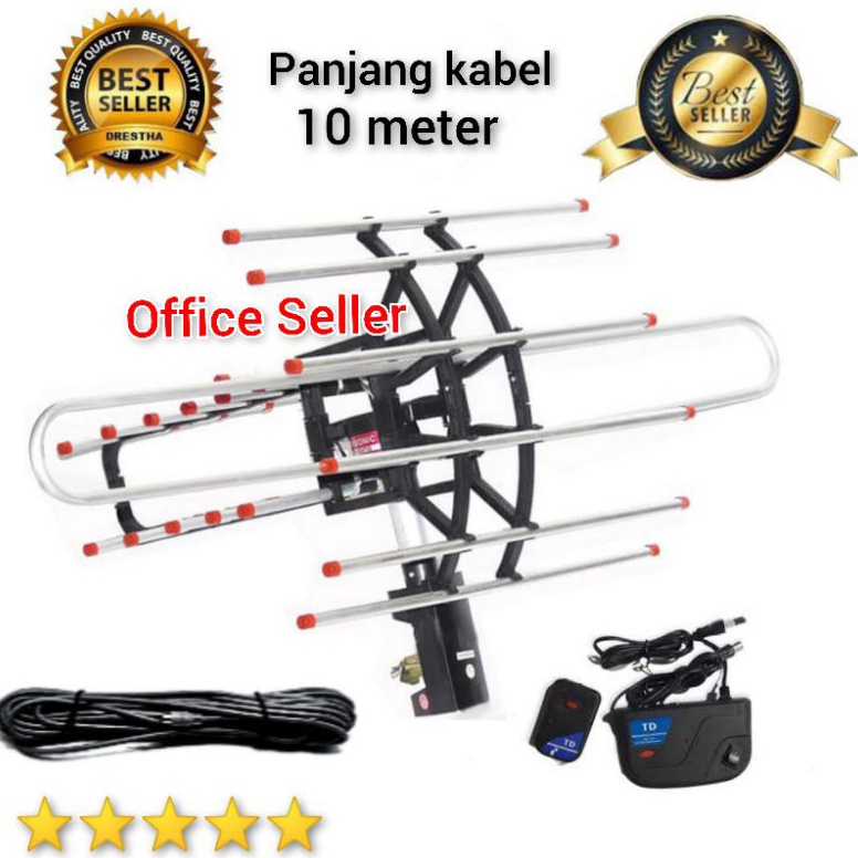 Booming antena tv remote digitalanalog  trisonic