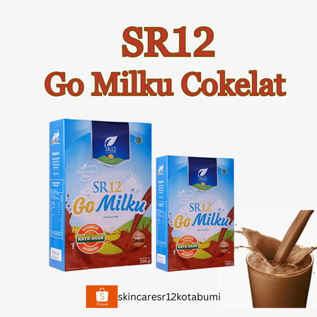 

GOMILKU SR12 / SUSU KAMBING ETAWA / GOAT MILK / SUSU PENGGEMUK BADAN / SUSU PROMIL / RASA COKELAT