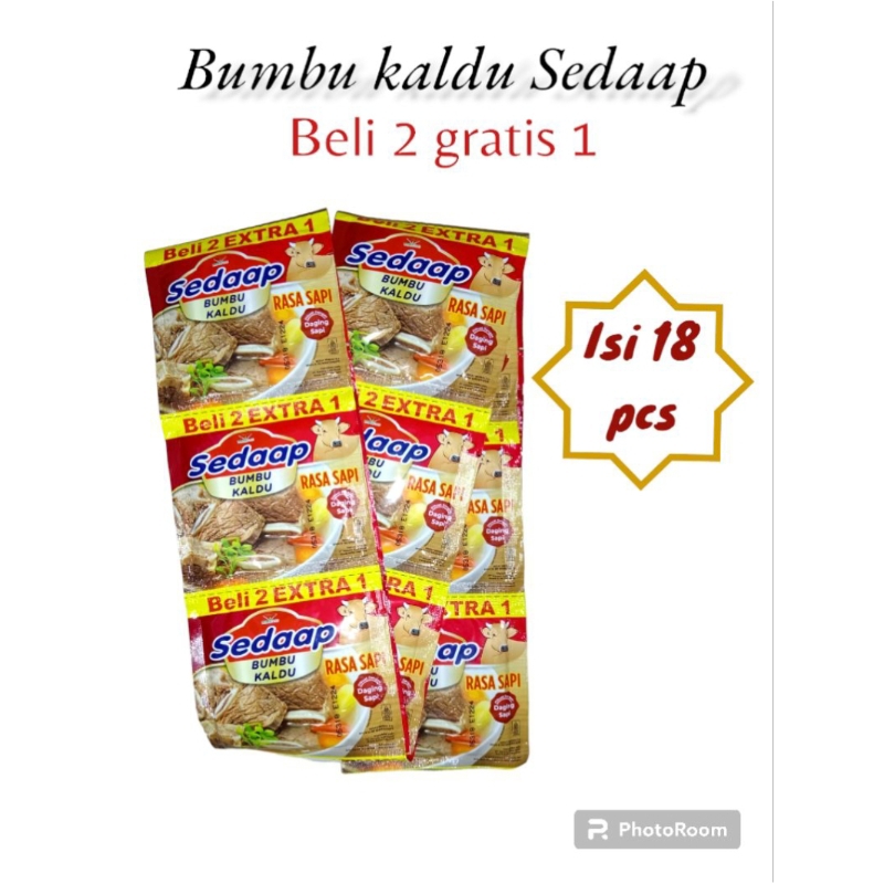 

Bumbu penyedap masakan merk SEDAAP 18 pcs × 9 gr [HARGA 1 RENTENG] harga promo bumbu masakan / bumbu penyedap / sedaap