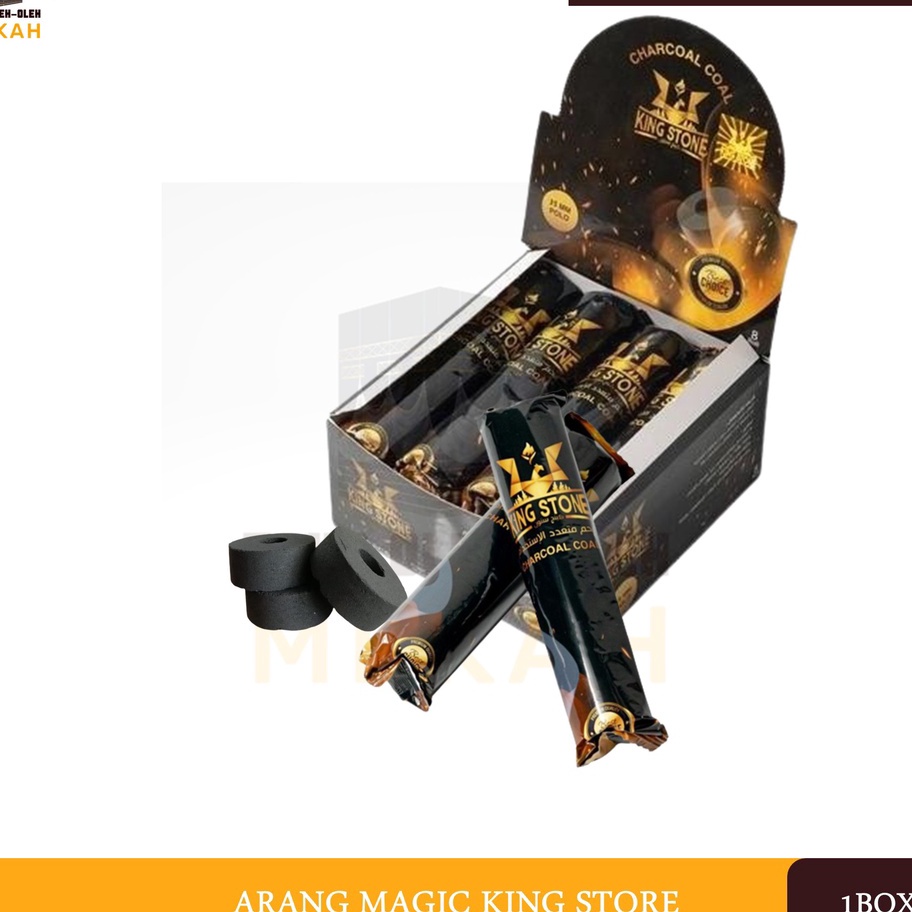 99 BRANDS FESTIVAL ARANG MAGIC BOX ARANG BRIKET KINGSTONE CHARCOAL Arang untuk Bakar Dupa Arab dan g