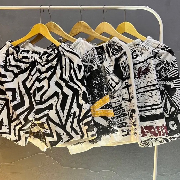 C6369 4pcscelana boxer jumbo fitbb 651kg celana kaos katun celana pendek