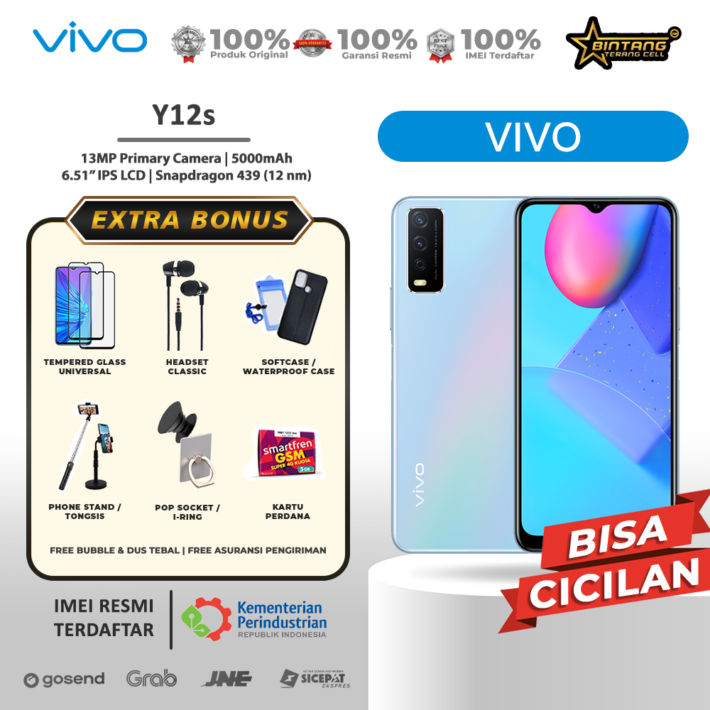 VIVO Y12S RAM 3 32 GARANSI RESMI