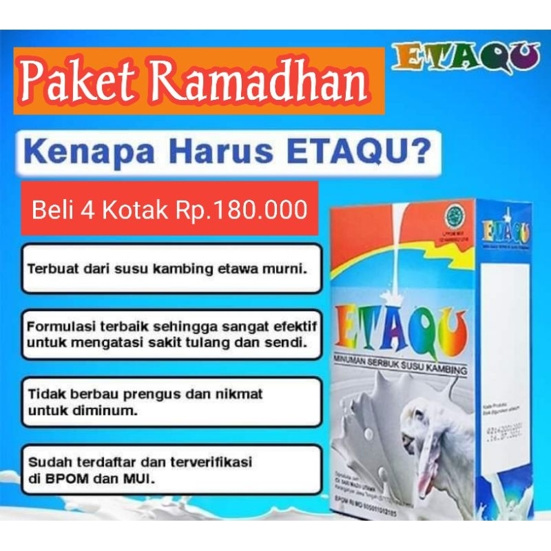 

Paket 4 Kotak Susu Kambing ETAQU