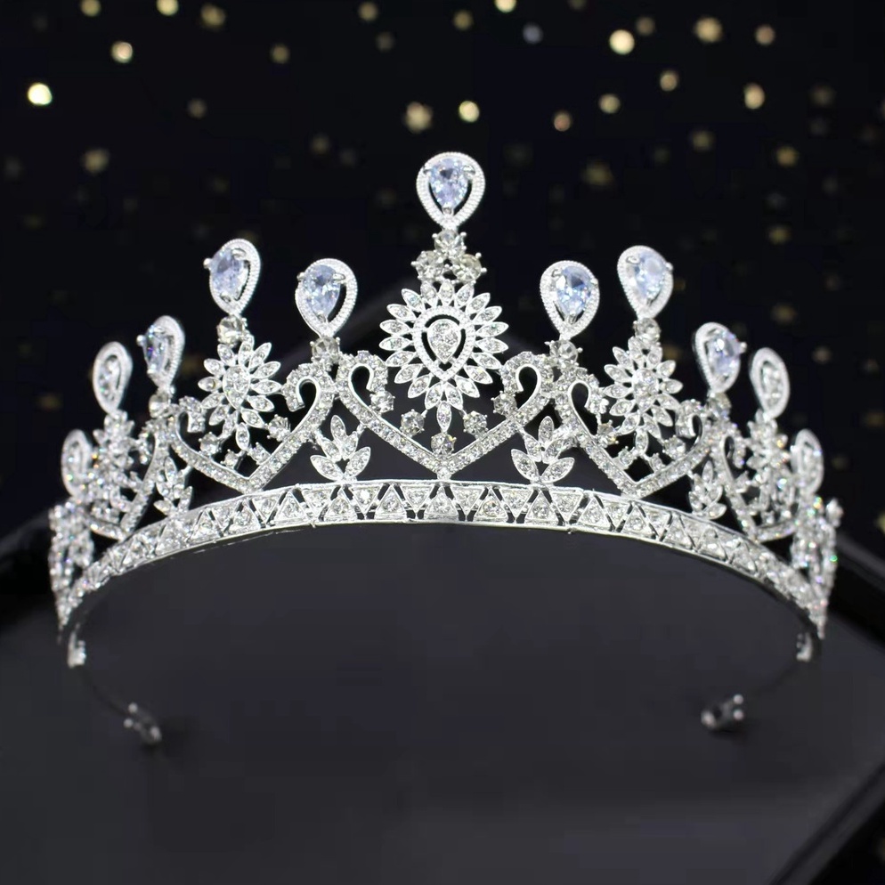 UMQ422 GROSIR Mahkota crown crysyal bunga mahkota hijab