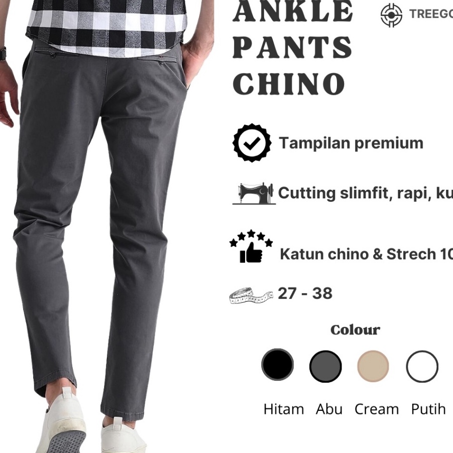 HOT TREEGOUD CELANA ANKLE CHINO PRIA CELANA CHINO ANGKEL PRIA ANKLE PANTS CHINO ANGKEL PANTS PRIA AN
