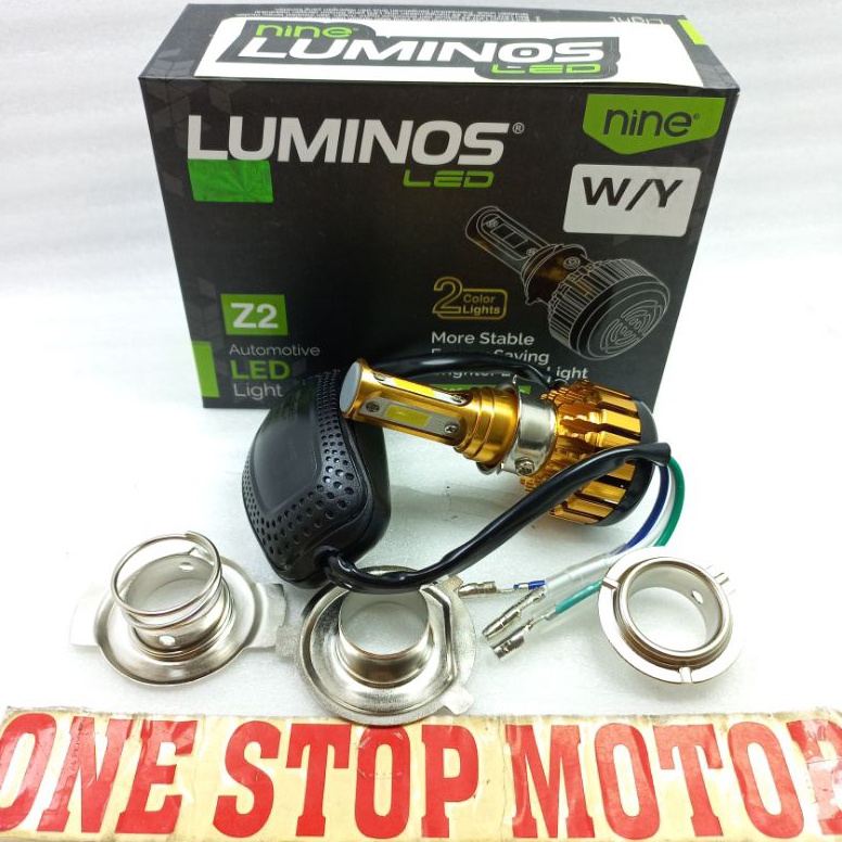 Harga Bersahabat Depan LED LuminosLed Z2 2 Warna Putih Kuning Semua Motor