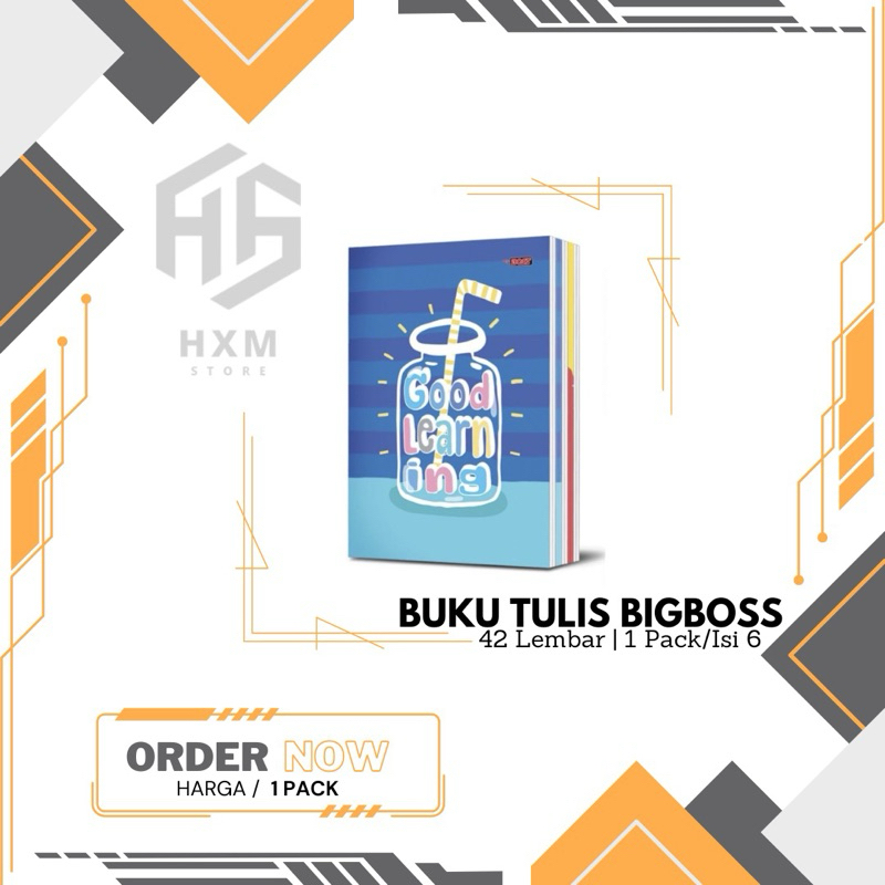 

Buku Tulis BIGBOSS 42 Lembar [1 Pack/6 Pcs]