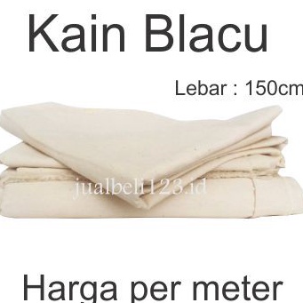 SALE Kain Blacu Belacu Blaco kanvas lukis Meteran lebar 15cm