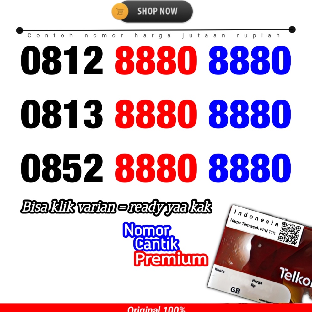 TERBARU Nomor Cantik Telkomsel Simpati Kartu AS Bisa Pilih Nomor  Double Ribuan ABAB TAHUN ABCD ABC 
