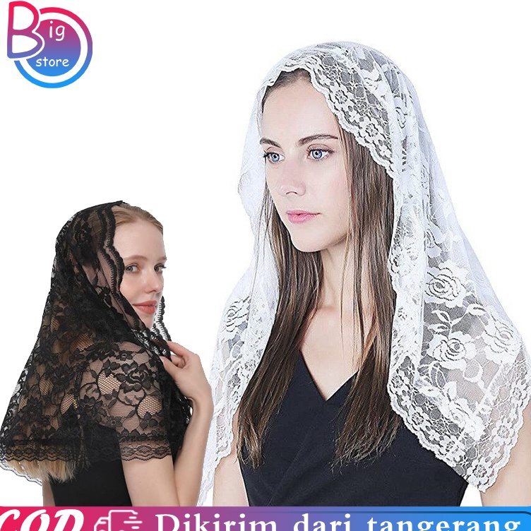 Hot Sale Mantila Kerudung Katolik Mantila Katholik Mantilla Katolik Kerudung Misa Mantilla Kerudung 