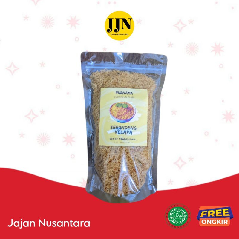 

Serundeng kelapa 250gr l lauk kering instan siap saji abon kelapa